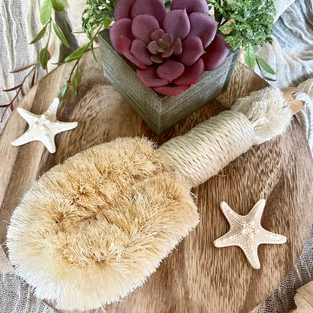 Dry Skin Bath Body Brush-100% Pure Natural Sisal Bristle - Nina's Pure Joy