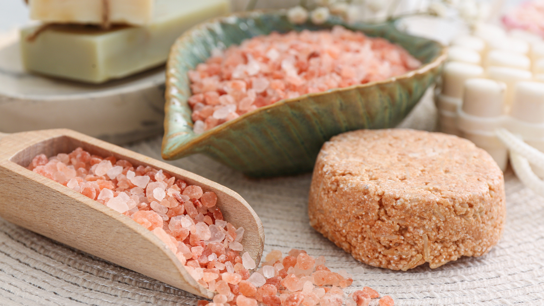 Himalayan Salt Soap Bar - Handmade Natural Exfoliating Soap for Face and Body