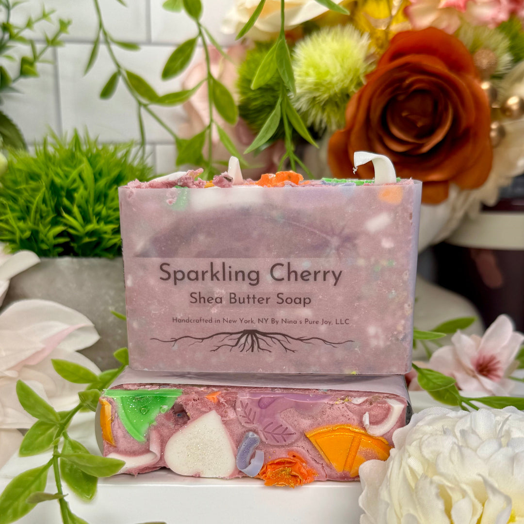 Sparkling Cherry Shea Butter Artisan Soap