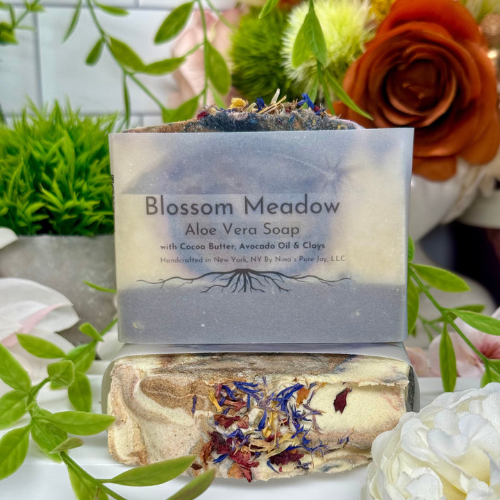 Blossom Meadow - Aloe Vera Soap with Cocoa Butter, Avocado Oil & Clays