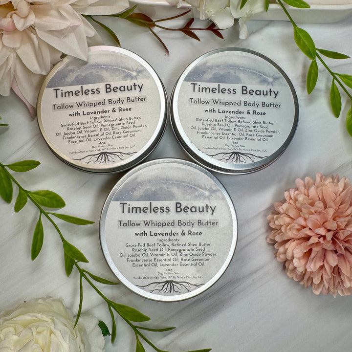 Tallow Whipped Body Butter | Sensitive Skin, Extremely Dry Skin, Cracked Skin, Acne-Prone, Mature Skin