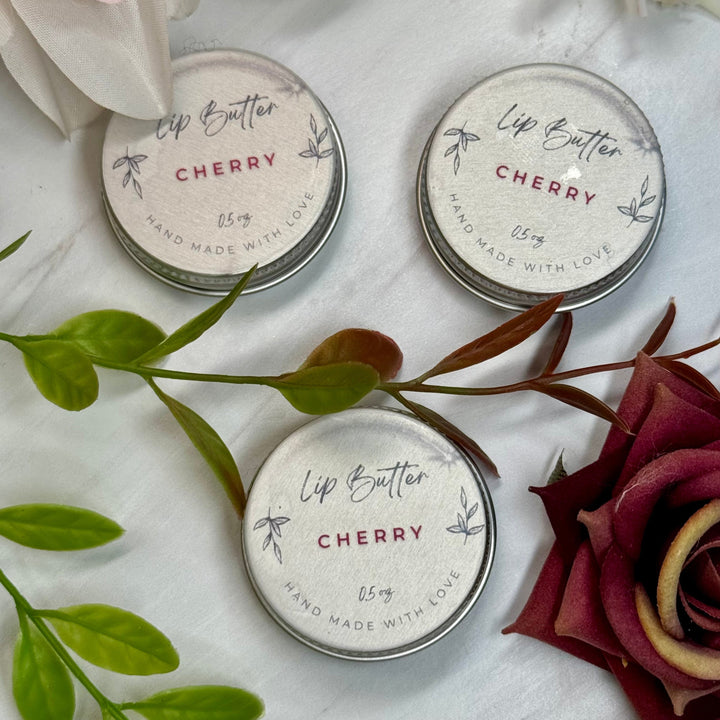 Lip Butter - with Beeswax, Shea Butter, Vitamin E & Jojoba Oil, for Dry & Chapped Lips,