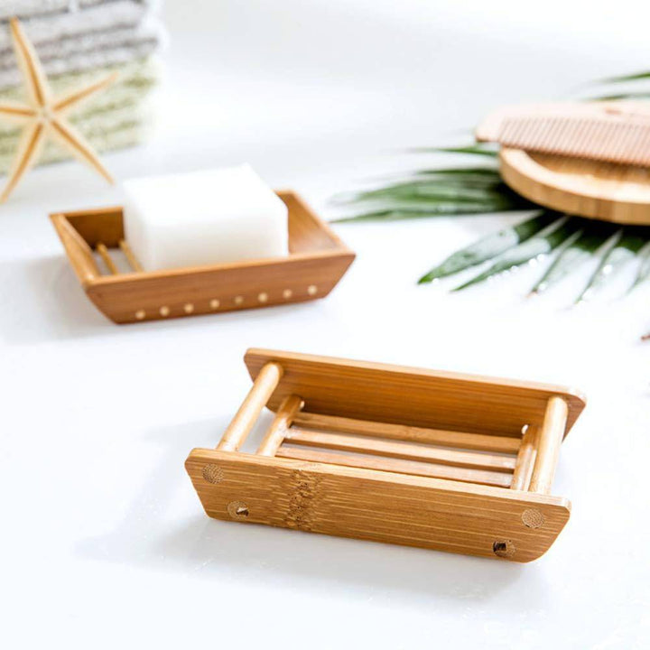 Bamboo Wooden Soap Tray, Storage