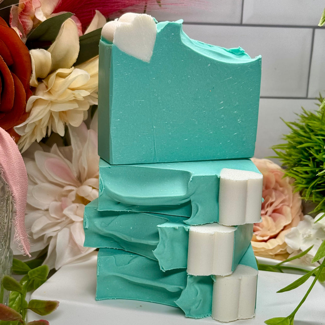 Orange, Peony, Jasmine - Shea Butter Artisan Soap | Rainfall - A Symphony Of Rain, Blooms, And Morning Light.