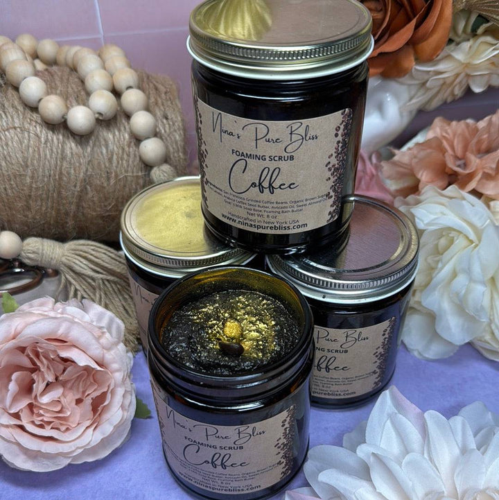 coffee body scrub, sugar scrub, exfoliating scrub, natural body scrub, coffee exfoliant, anti-cellulite scrub, handmade body scrub, arabica coffee scrub, moisturizing body polish, brown sugar scrub, organic coffee scrub, avocado oil scrub, lanolin body scrub, goat milk scrub, glowing skin exfoliator