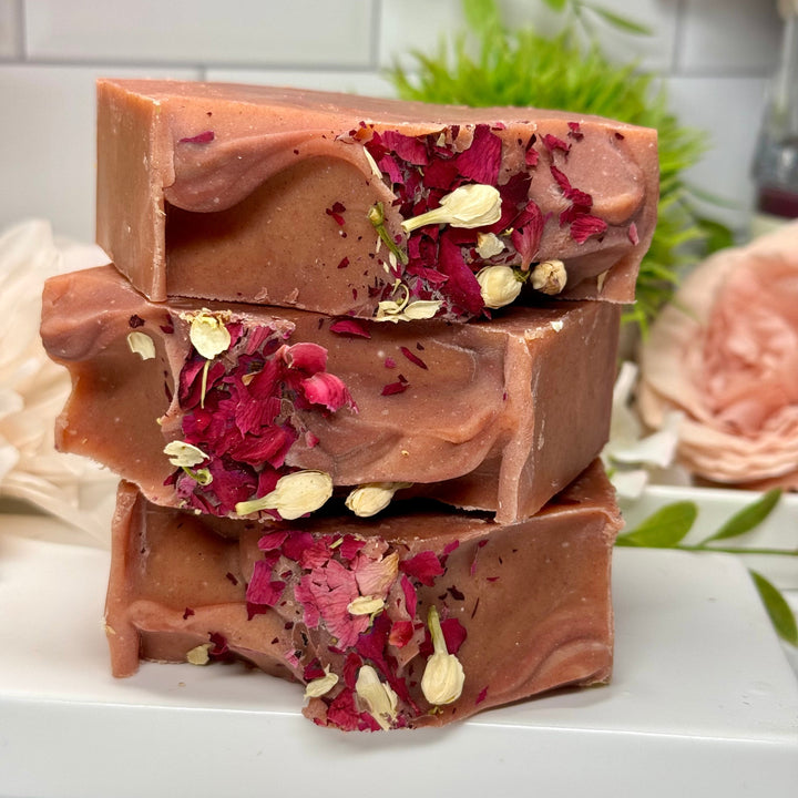 Pink Grapefruit - Coconut Milk Soap with Cocoa Butter & Clays