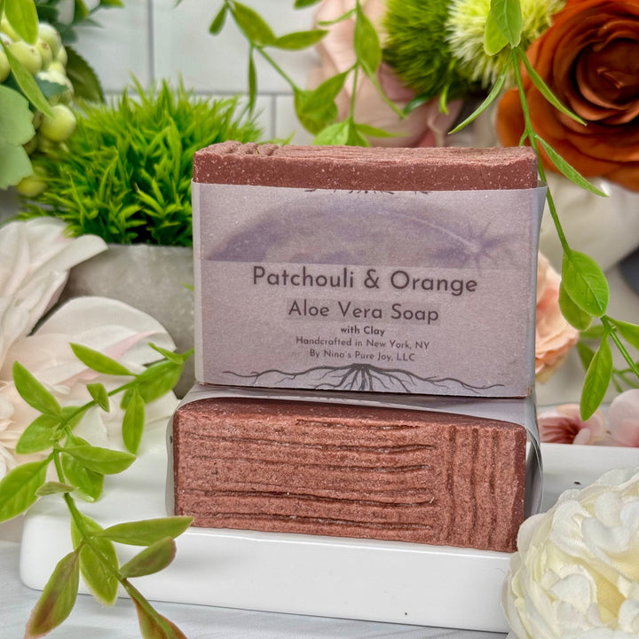 Patchouli & Orange  - Aloe Vera Soap with Clay