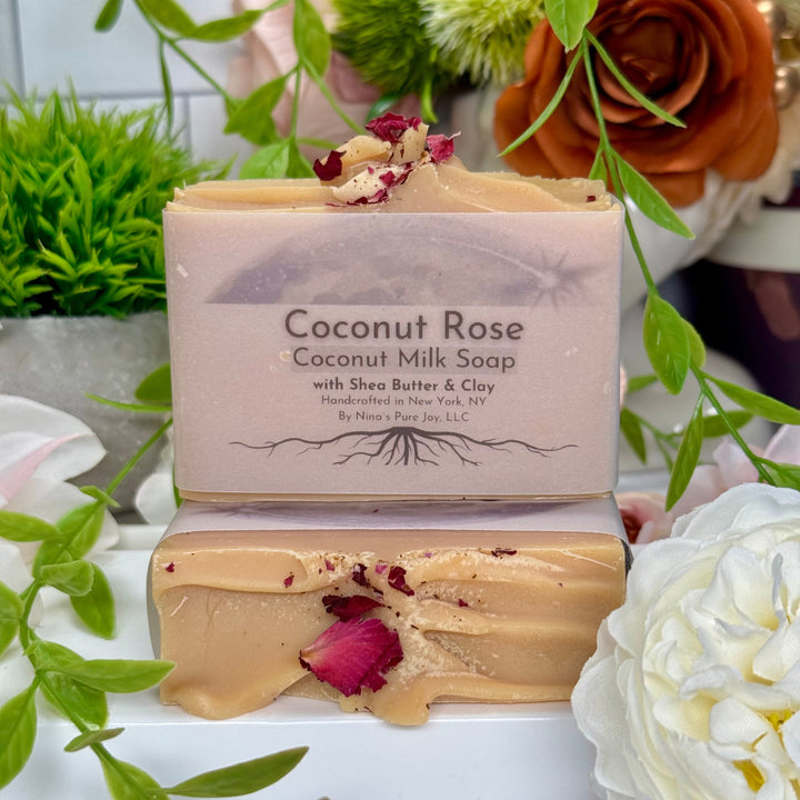 Coconut Rose - Coconut Milk Soap with Shea Butter & Clay