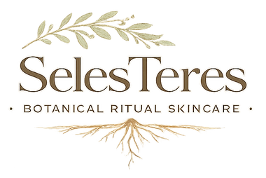 Seles Teres botanical ritual skincare logo on a white background