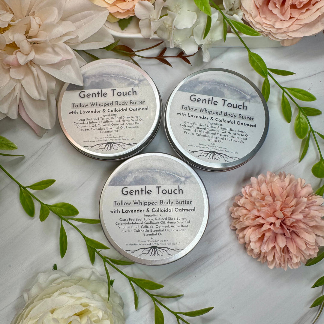 Tallow Whipped Body Butter | Sensitive Skin, Extremely Dry Skin, Cracked Skin, Acne-Prone, Mature Skin