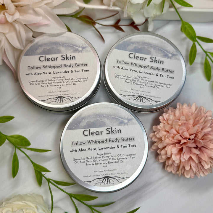 Tallow Whipped Body Butter | Sensitive Skin, Extremely Dry Skin, Cracked Skin, Acne-Prone, Mature Skin