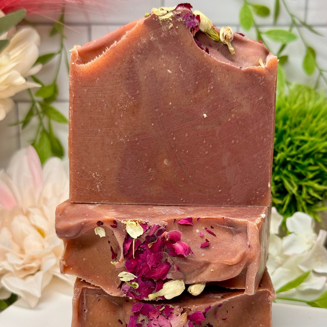 Pink Grapefruit - Coconut Milk Soap with Cocoa Butter & Clays
