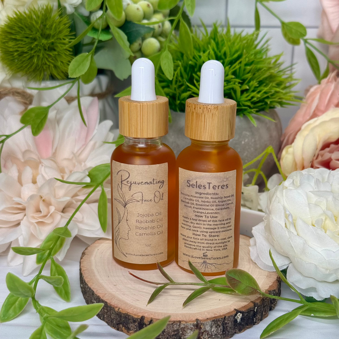 Face Oil - Rejuvenating, Moisturizing, Skin Elasticity and Glow, Aging Skin