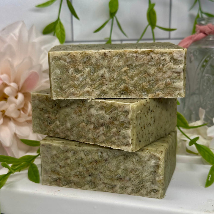 Garden mint aloe vera soap, aloe vera oatmeal clay soap, peppermint spearmint soap, handmade garden mint soap, moisturizing aloe vera oatmeal soap, nourishing peppermint spearmint clay soap, natural garden mint aloe vera soap, hydrating aloe vera mint soap, exfoliating garden mint soap, peppermint spearmint aloe vera soap.
