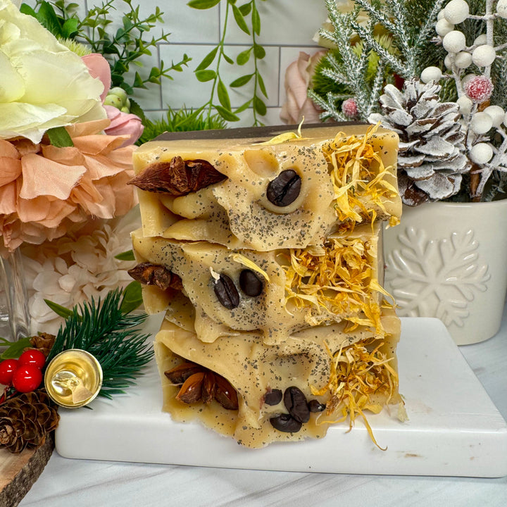 Coffee Clove - Coconut Milk Soap with Oatmeal & Coffee