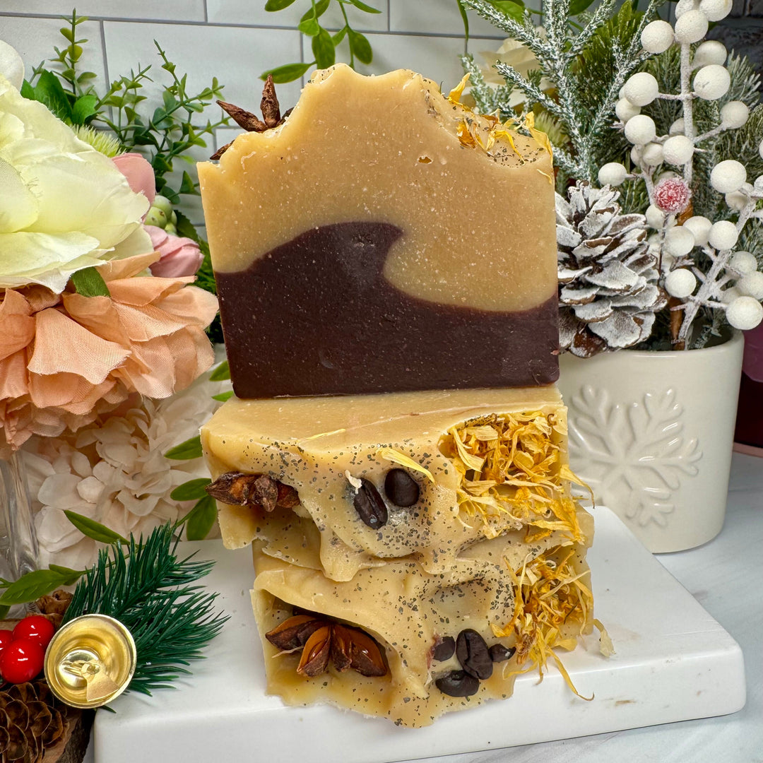 Coffee Clove - Coconut Milk Soap with Oatmeal & Coffee