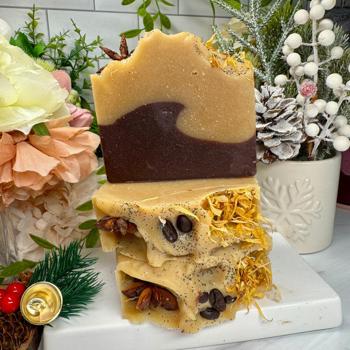 Coffee Clove - Coconut Milk Soap with Oatmeal & Coffee
