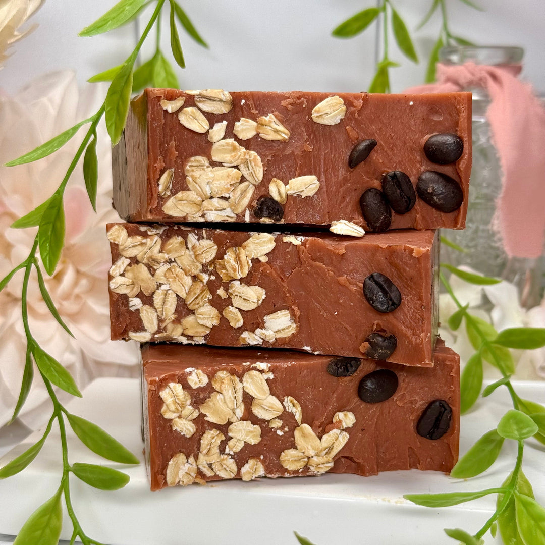 
Rose latte coffee oatmeal soap, coffee oatmeal scrub soap, shea butter coffee soap, handmade coffee oatmeal shea butter soap, exfoliating coffee oatmeal soap, moisturizing rose latte soap, nourishing coffee oatmeal scrub soap, natural coffee shea butter soap, hydrating oatmeal scrub soap, coffee shea butter artisan soap.