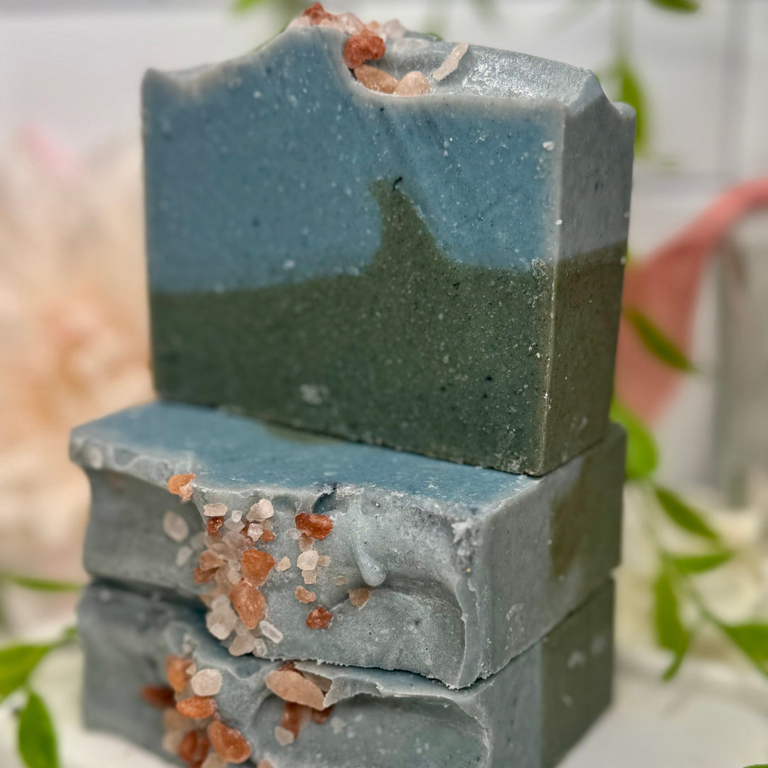 Sea salt kelp shea butter soap, shea butter clay soap, handmade sea salt kelp shea butter soap, moisturizing sea salt kelp soap, nourishing shea butter clay soap, natural sea salt kelp soap, hydrating sea salt kelp shea butter soap, exfoliating sea salt kelp soap, soothing shea butter clay soap, clay sea salt shea butter soap.