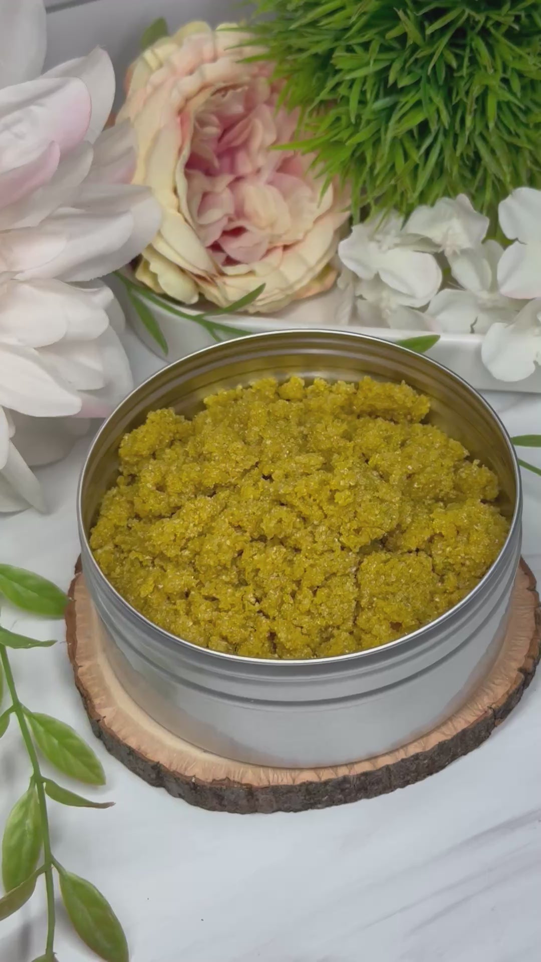 turmeric body polish, sea salt scrub, brightening body exfoliant, detox body scrub, floral body polish, squalane oil scrub, turmeric skincare, natural exfoliator, handmade salt scrub, citrus body polish, gentle exfoliating scrub, glowing skin polish, turmeric extract scrub, anti-inflammatory body scrub, spa-quality exfoliant