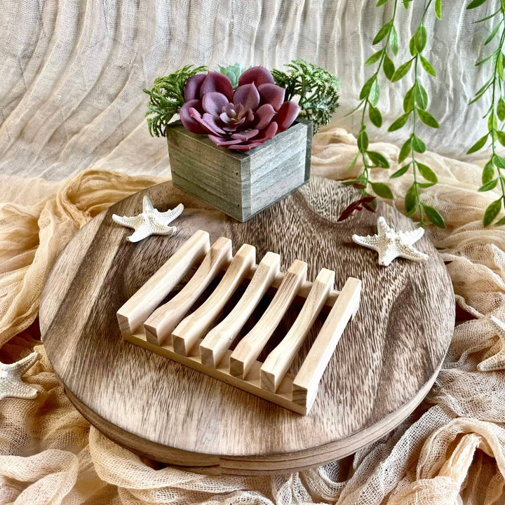 Pine Wood Soap Dish - Nina's Pure Joy