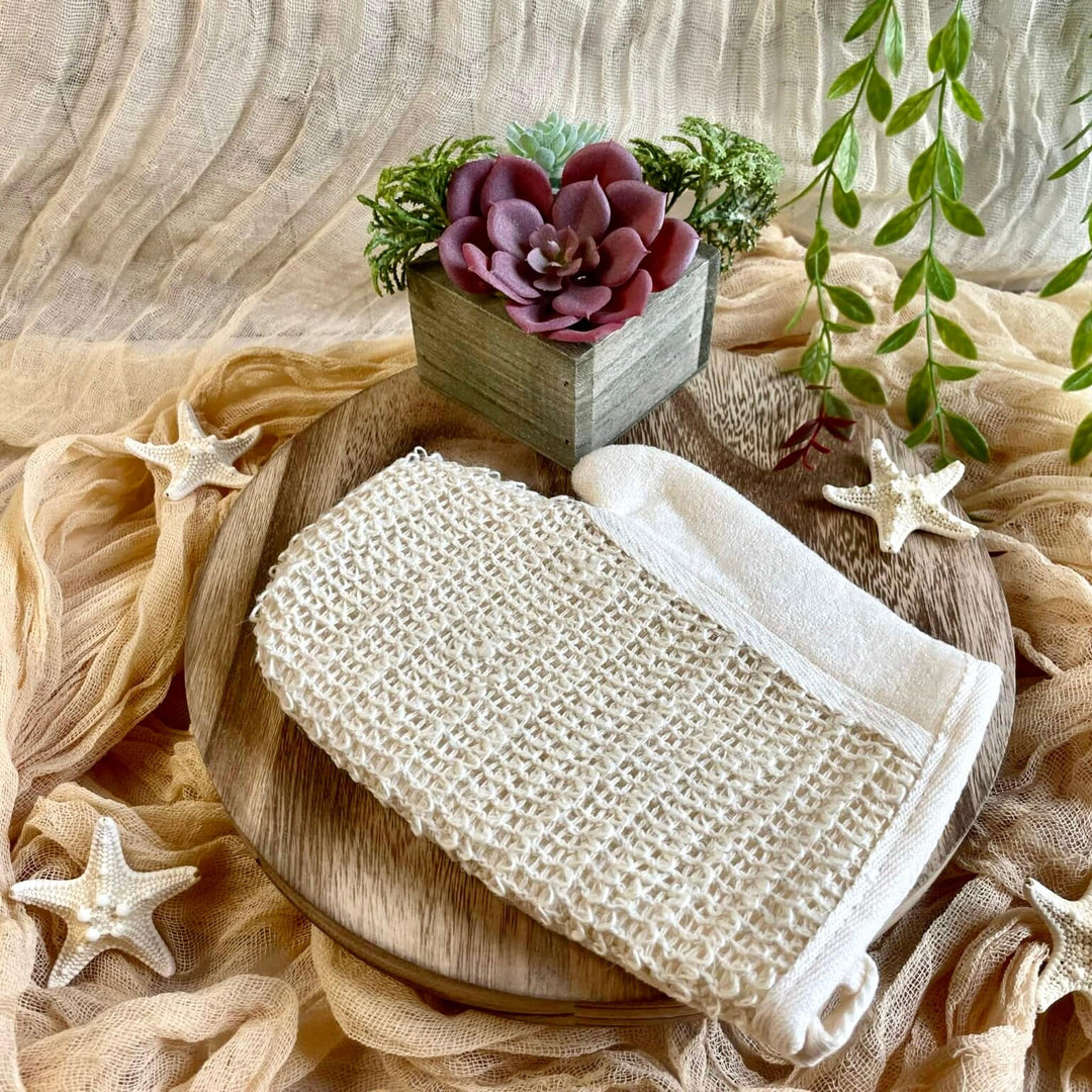 Linen Bath Glove - Nina's Pure Joy