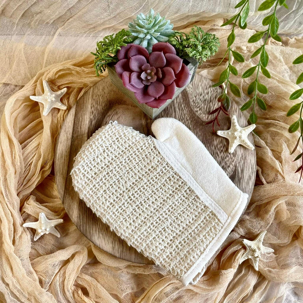 Linen Bath Glove - Nina's Pure Joy